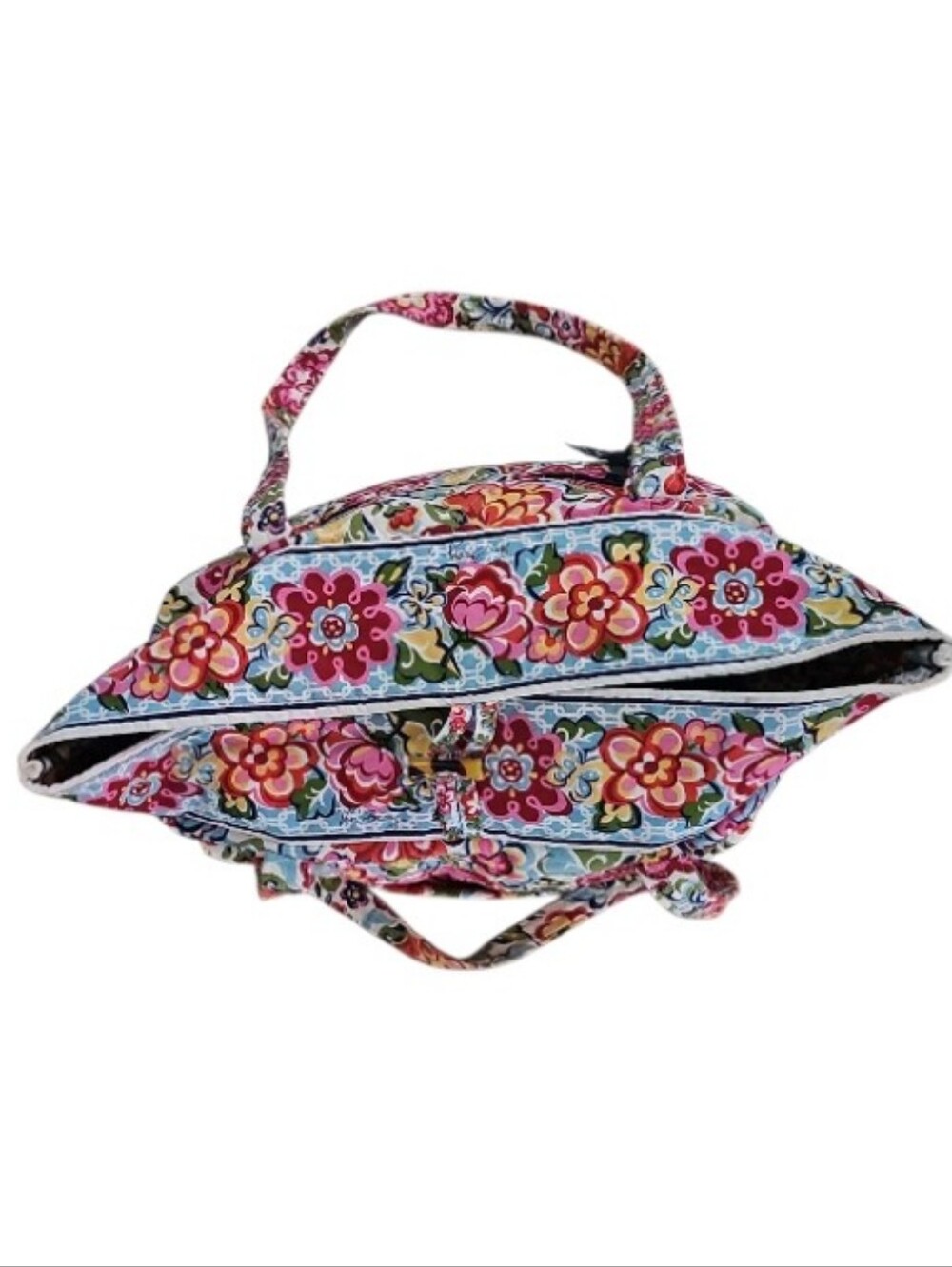 Vera Bradley Hope Garden Tote Bag Vintage Made USA Retired Floral Quilted Bag - Picture 6 of 16